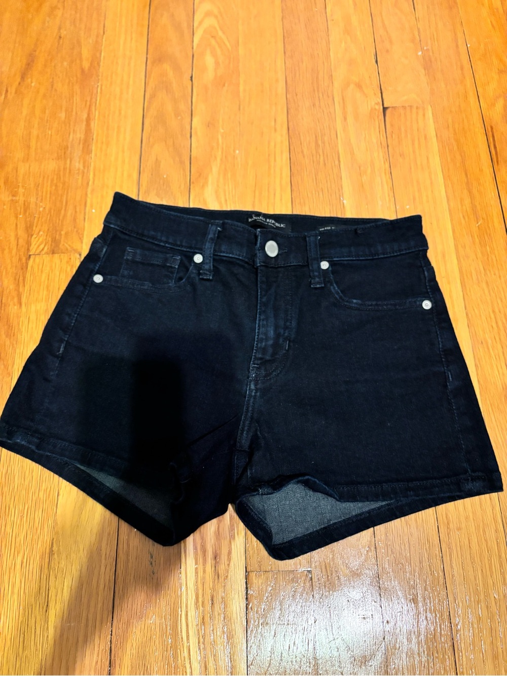 Banana Republic Black Denim Jean Shorts